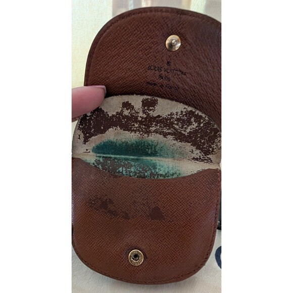 Louis Vuitton Monogram Porte Monnaie Gousset Coin Wallet CT0948 Vintage 1998 - Picture 5 of 6